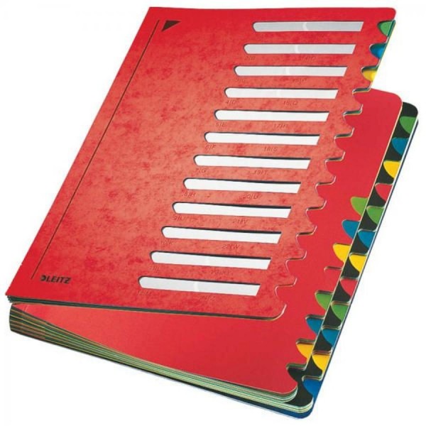 LEITZ Pultordner Deskorganizer Color, A4, 1-24/A-Z, rot