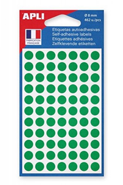 agipa Markierungspunkte, Durchmesser: 8 mm, rund, grün
