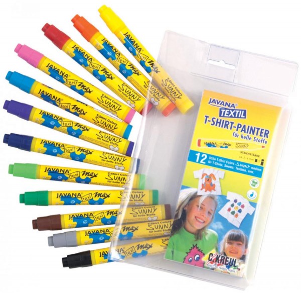 KREUL Textilmarker JAVANA ´texi mäx medium´, 12er-Set