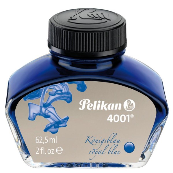 Pelikan Tinte 4001 im Glas, königsblau, Inhalt: 62,5 ml