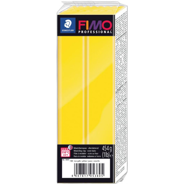 FIMO PROFESSIONAL Modelliermasse, reingelb, 454 g