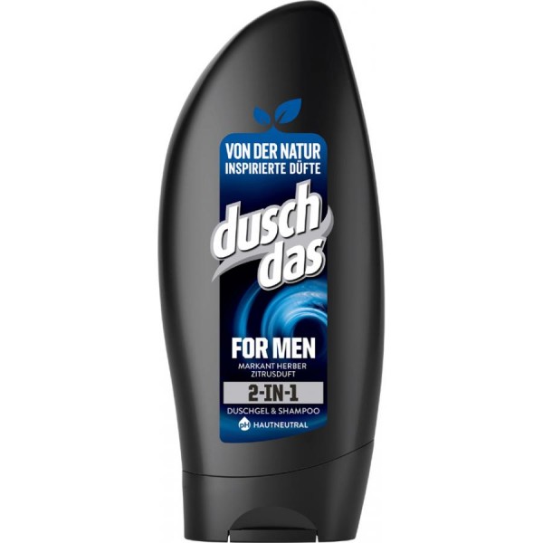 duschdas 2-IN-1 Duschgel & Shampoo for Men, 250 ml Tube