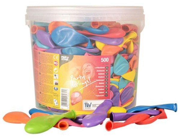 PAPSTAR Luftballons, farbig sortiert, 500 Stück