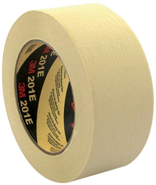 3M Krepp-Klebeband 201E, 36 mm x 50 m, Papier, beige
