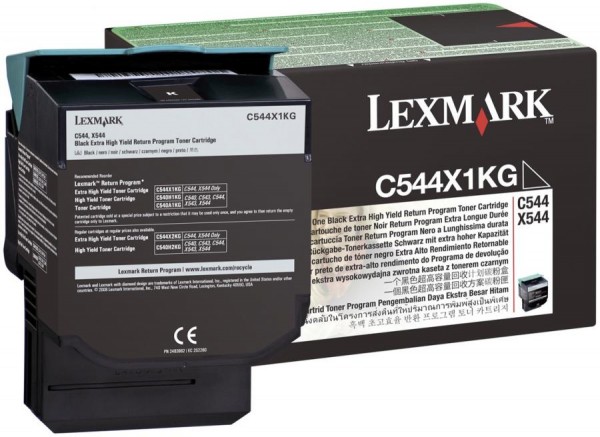 Original Rückgabe-Toner für LEXMARK C544/X544, schwarz