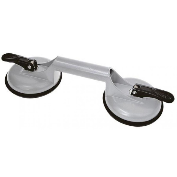 IWH Saugheber Aluminium, mit 2 Köpfen, Tragkraft: 80/100 kg