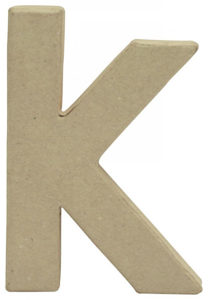 décopatch 3D-Buchstabe "k", Pappmaché, 85 x 120 mm