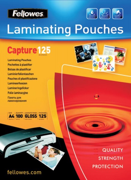 Fellowes Laminierfolientasche, DIN A3, glänzend, 200 mic