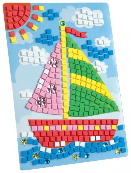 folia Moosgummi-Mosaik ´Schiff´, 405 Teile