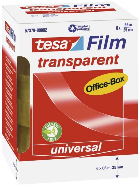 tesa Film, transparent, 25 mm x 66 m