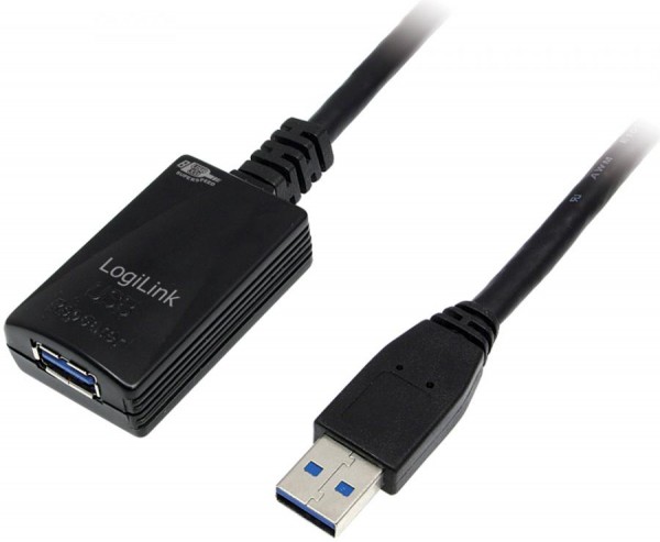 LogiLink USB 3.0 Verlängerungskabel, kaskadierbar, 5,0 m