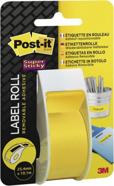 3M Post-it Super Sticky Haftnotizen-Rolle, gelb