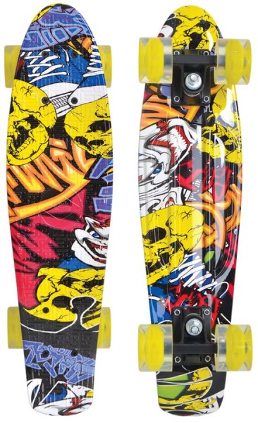 SCHILDKRÖT Retro Skateboard Free Spirit Party