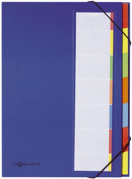 PAGNA Ordnungsmappe DESKORGANIZER Color, 7 Fächer, blau