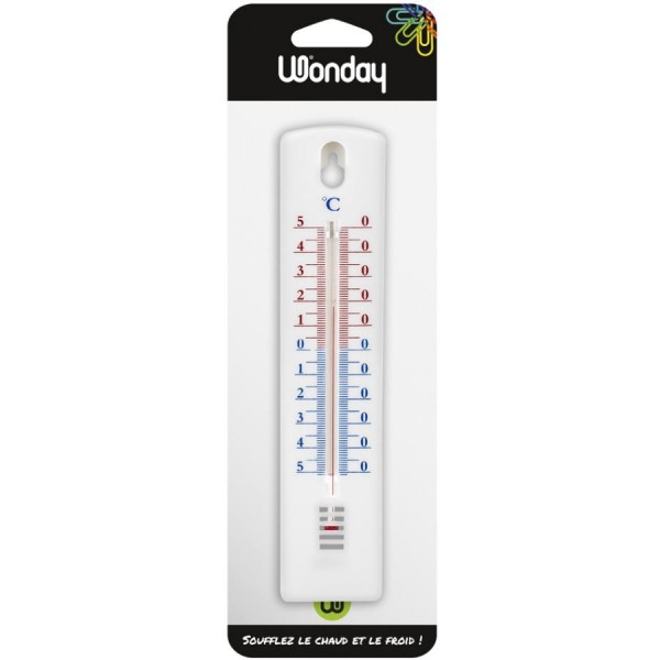 Wonday Wandthermometer, aus Polystyrol, weiß