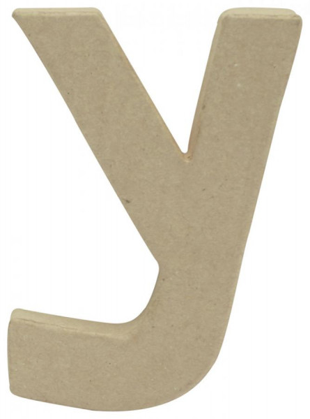 décopatch 3D-Buchstabe "y", Pappmaché, 85 x 120 mm