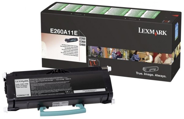Original Rückgabe-Toner für LEXMARK E360dn/E360d, schwarz