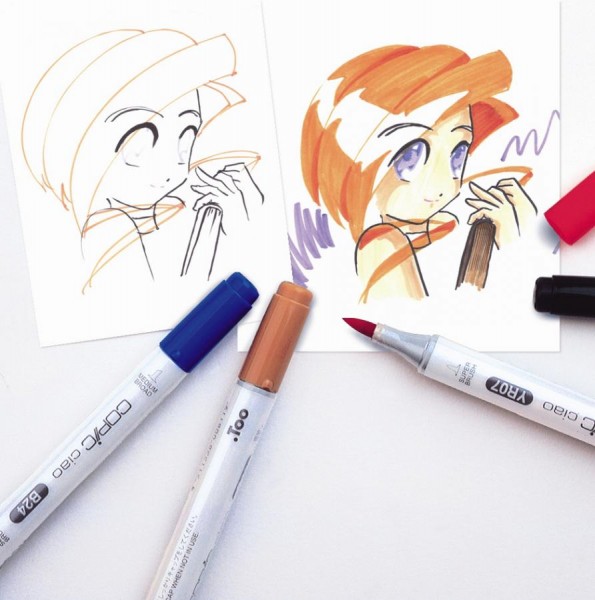 COPIC Hobbymarker ciao, 12er Set Hautfarben