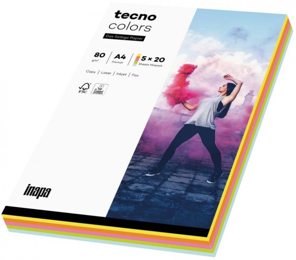 tecno Multifunktionspapier colors, A4, 160 g/qm, hellchamois