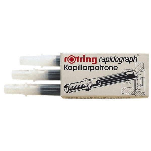 rotring Kapillarpatrone für rapidograph, Farbe: schwarz