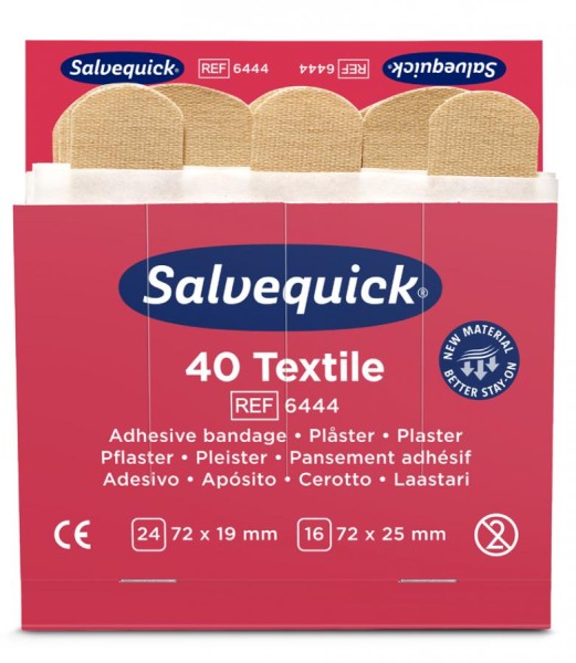 CEDERROTH Salvequick Nachfüllpackung, Textilpflaster