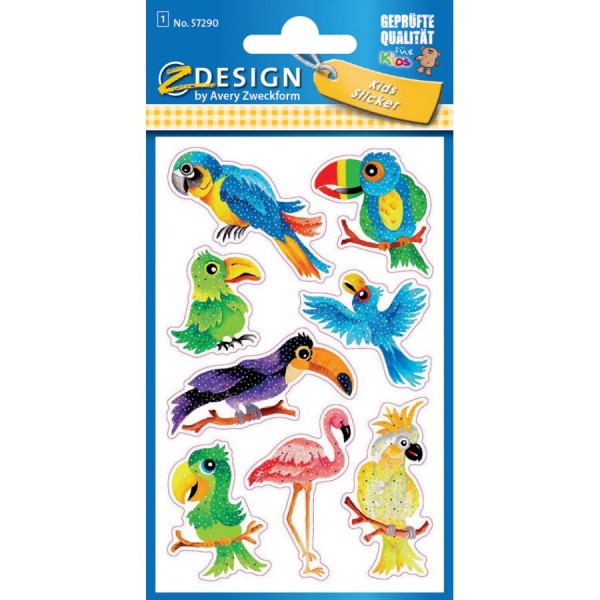 AVERY Zweckform ZDesign KIDS Glitter-Sticker ´Dinosaurier´