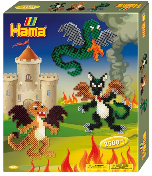 Hama Bügelperlen midi ´Drachen´, Geschenkpackung