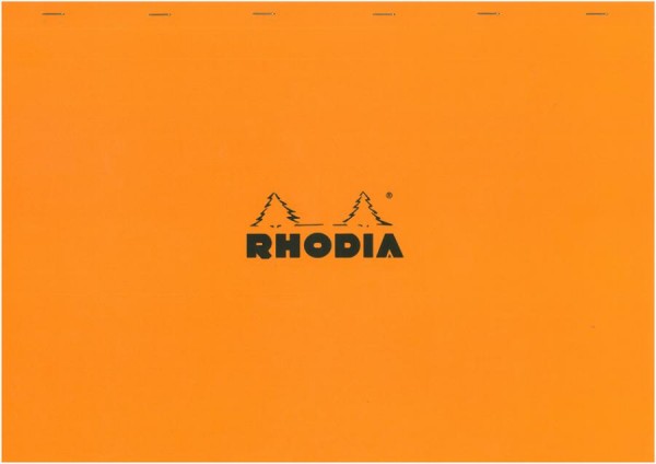 RHODIA Notizblock No. 38, DIN A3+, kariert, orange