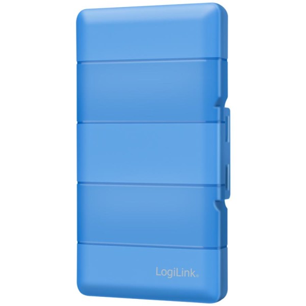 LogiLink Schutzbox für 4x M.2 NGFF/NVMe SSDs, blau