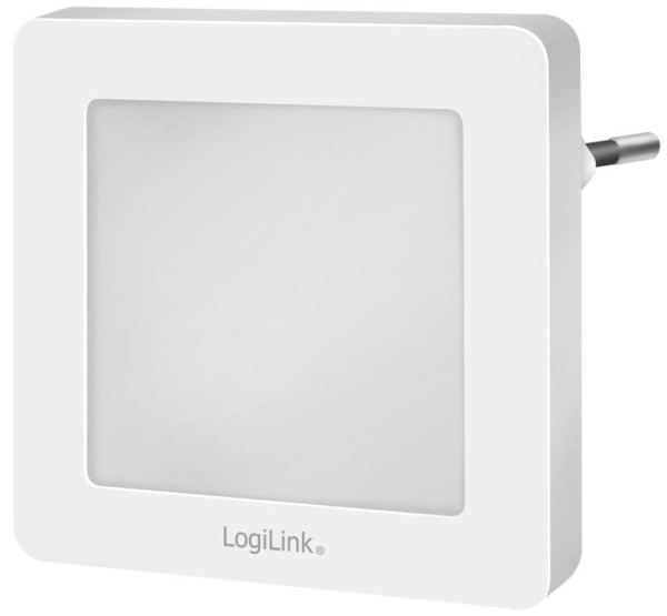 LogiLink LED-Orientierungslicht mit Dämmerungssensor, weiß