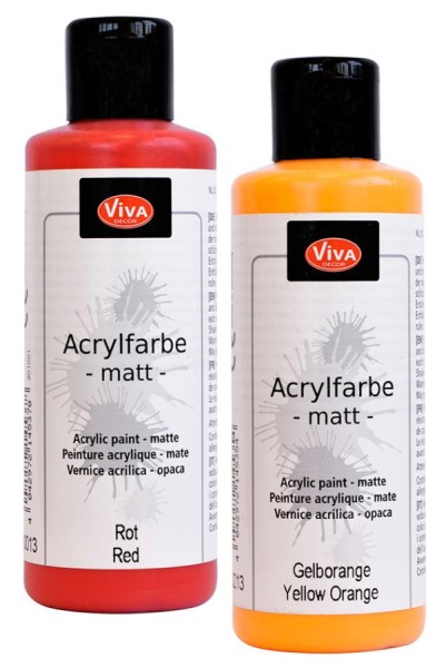 ViVA DECOR Acrylfarbe, 82 ml, senf