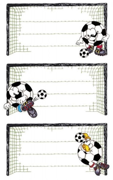 AVERY Zweckform Z-Design Buchetiketten ´Fußballtor´