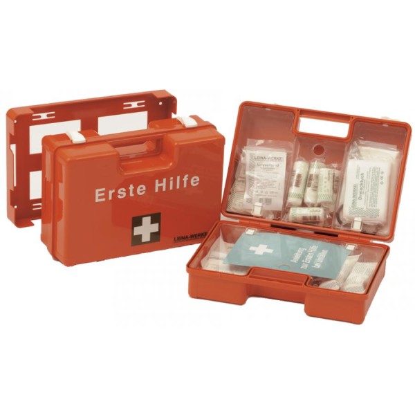 LEINA Erste-Hilfe-Koffer MAXI, Inhalt DIN 13169, orange