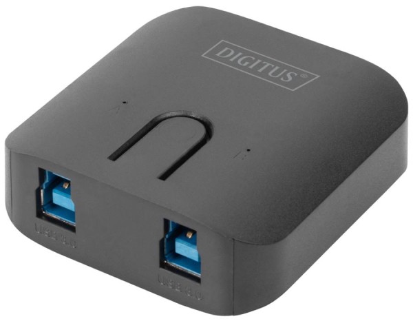 DIGITUS USB 3.0 Sharing Switch, 2 PCs - 1 Endgerät, schwarz