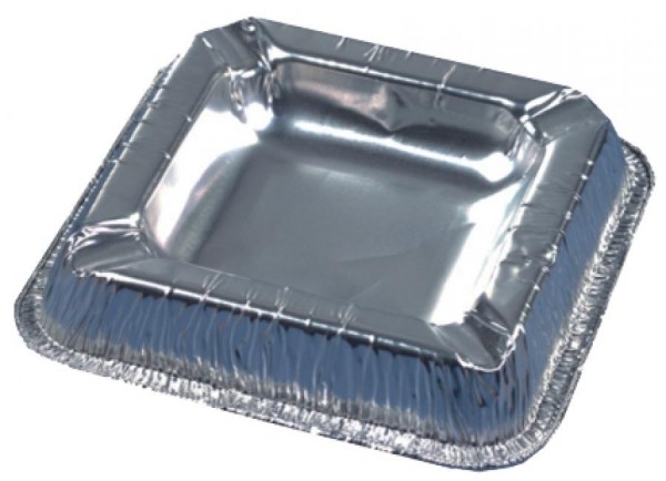 PAPSTAR Aluminium-Aschenbecher, quadratisch, 50er