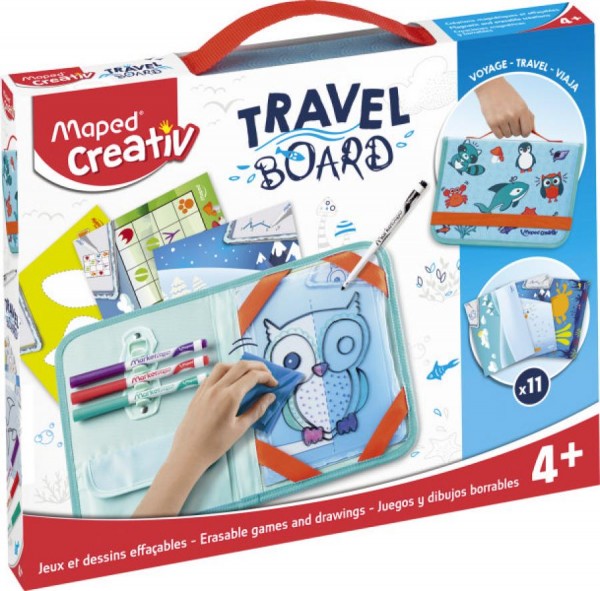 Maped Creativ Reisemalset TRAVEL BOARD, 19-teilig