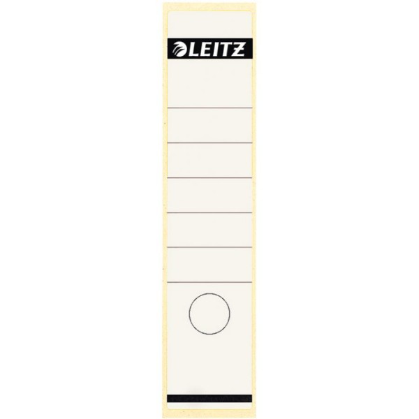 LEITZ Ordnerrücken-Etikett, 61 x 285 mm, lang, breit, weiß
