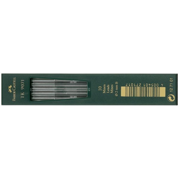 FABER-CASTELL TK-Minen 9071, tiefschwarz, Härtegrad: B