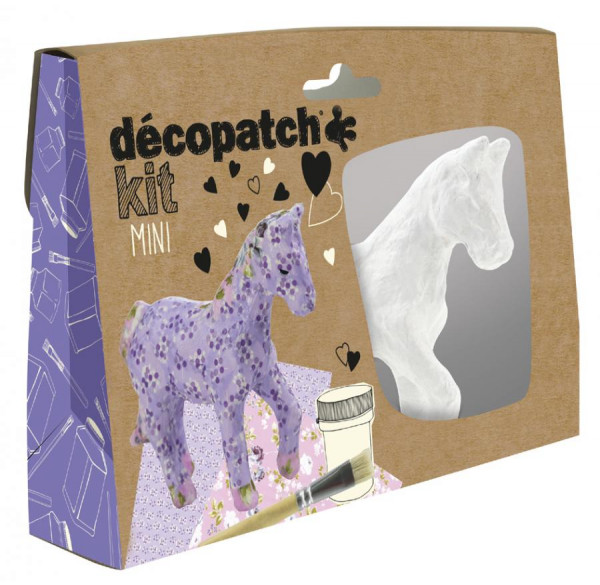 décopatch Pappmaché-Set "Pferd", 5-teilig
