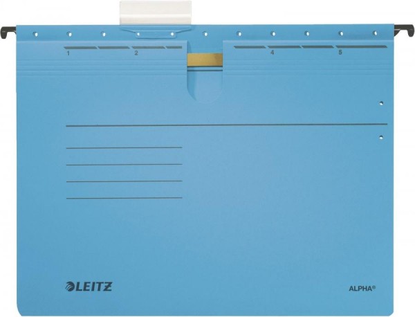 LEITZ ALPHA Hängehefter, A4, kaufmännische Heftung, blau