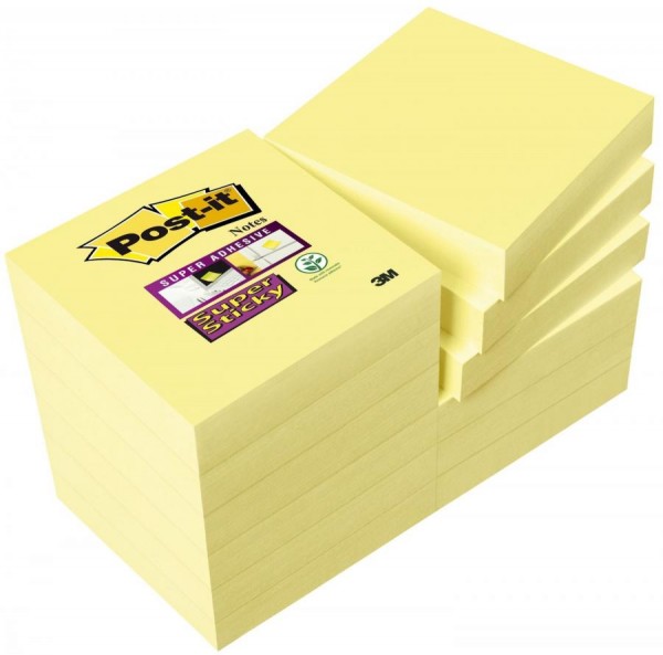 Post-it Haftnotizen Super Sticky Notes, 51 x 51 mm