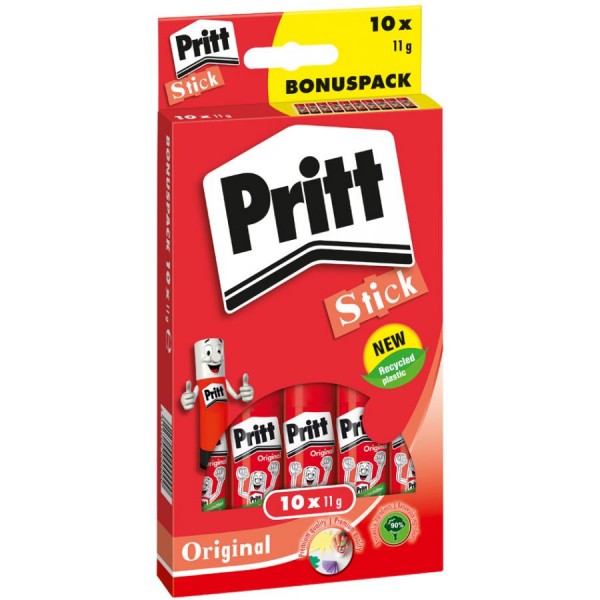 Pritt Klebestift 6 x 22g im Multi-Pack, lösemittelfrei