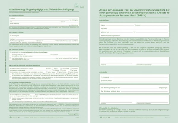 RNK Verlag Vordruck ´Arbeitsvertrag Teilzeit-Beschäftigte´
