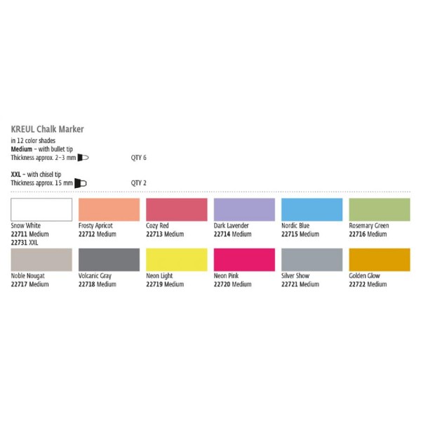 KREUL Kreidemarker Chalky, Medium, Neon Light