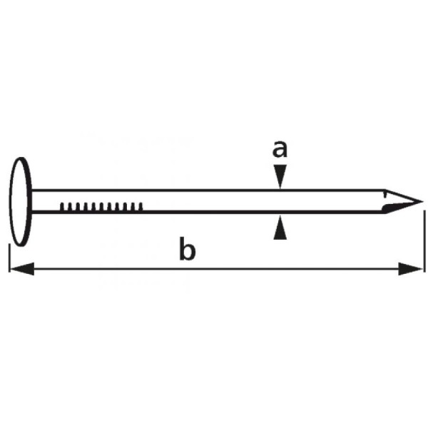 suki. Dachpappstift 2,0 x 20 mm, 400 g, verzinkt