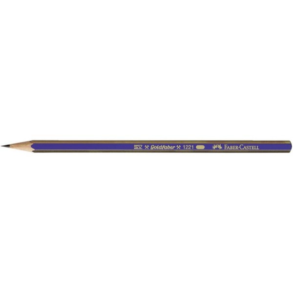 FABER-CASTELL Bleistift GOLDFABER, sechseckig, Härtegrad: 2B