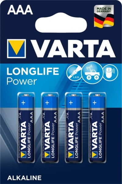 VARTA Alkaline Batterie ´LONGLIFE Power´, Micro (AAA/LR3)