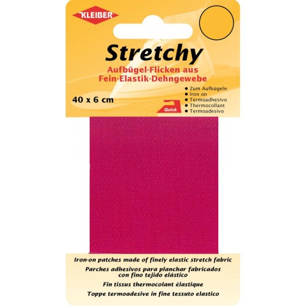 KLEIBER Stretchy-Bügel-Flicken, 400 x 60 mm, pink