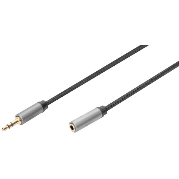 DIGITUS Audio Verlängerungskabel, 3,5 mm Klinke, 1,8 m