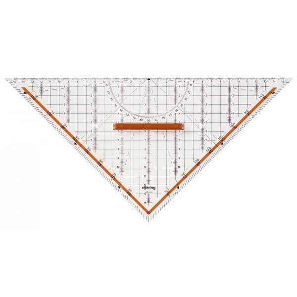 rotring Geometrie-Dreieck Centro, mit abnehmbarem Griff